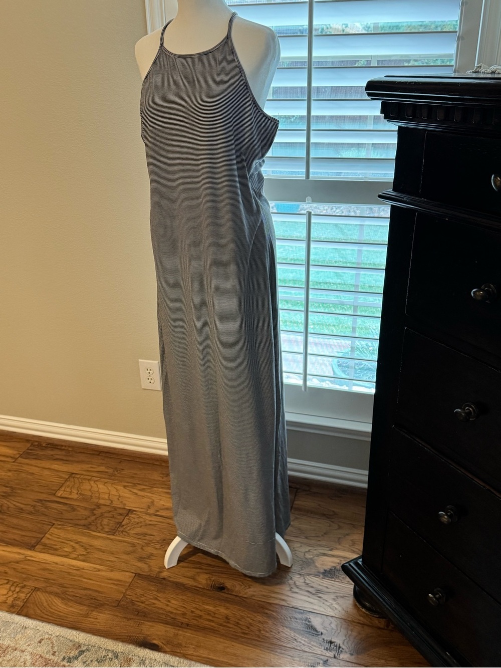 G by Guess Heather Gray Halter Maxi Dress